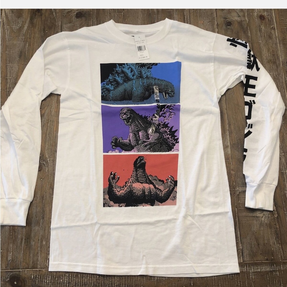 Godzilla I Godzilla Mens T Shirt White Small NWT